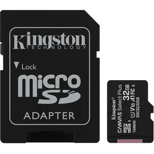 Kingston Canvas Select Plus (32 GB, microSDHC, U1, UHS-I), Speicherkarte, Schwarz