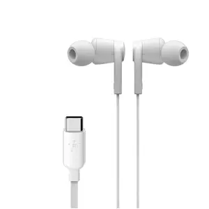 Belkin ROCKSTAR, Kabelgebunden, Anrufe/Musik, Kopfhörer, Weiß