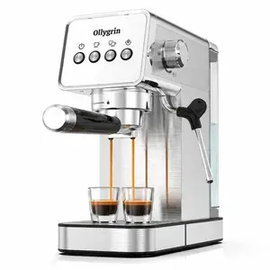 Ollygrin Espressomaschine, 20 Bar professionelle Kaffeemaschine mit Da...