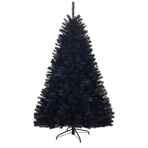 COSTWAY Künstlicher Weihnachtsbaum Tannenbaum Halloween, 180cm, mit 10...