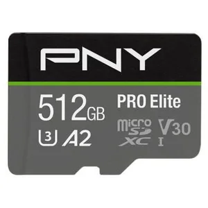 PNY PRO Elite microSDXC UHS-I Speicherkarte 512 GB mit SD-Adapter