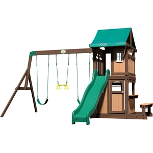Backyard Discovery Lakewood Spielturm aus Holz | XXL Spielhaus für Kin... günstig