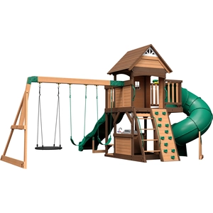 Backyard Discovery Cedar Cove Spielturm aus Holz | XXL Spielhaus für K... günstig