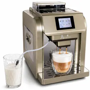 Acopino Monza Kaffeevollautomat champagner für cremigen Kaffee und Mil...