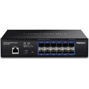 Trendnet TL2-F7120 (12 Ports), Netzwerk Switch, Schwarz