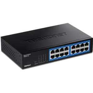 Trendnet TEG-S17D (16 Ports), Netzwerk Switch, Schwarz