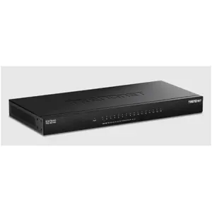 Trendnet 16-PORT UNMANAGED 2.5G (16 Ports), Netzwerk Switch, Schwarz