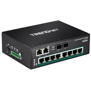Trendnet 10 Ports Gehärtet Power Over Ethernet+ Din-schiene Switch