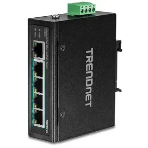 Trendnet 5 Ports Fast Power Over Ethernet+ Din-schiene Switch