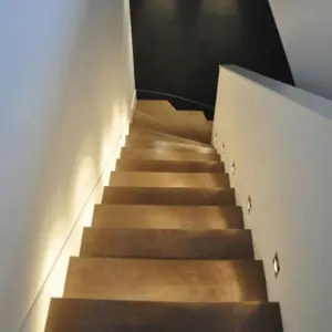 SILAMP Quadratische LED-Aufbauleuchte 2W 220V 55° Grau IP65 für Treppe...