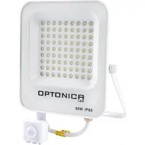 SILAMP 50W IP65 WEISS LED-Flutlicht für den Außenbereich mit Bewegungs...