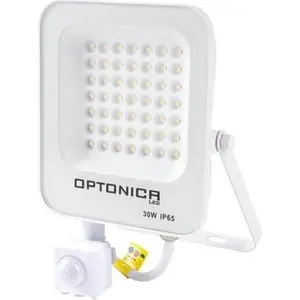 SILAMP LED-Außenstrahler 30 W IP65 WEISS mit Dämmerungssensor   tralwe...