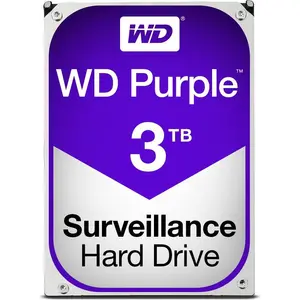 Western Digital Purple, 3 TB, 5400 RPM, 64 MB, 3.5", Serial ATA III
