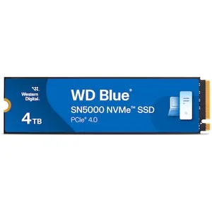 WD Blue SN5000 SSD 4TB M.2 PCIe Gen4 NVMe Internes Solid-State-Module