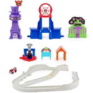 PAW Patrol , True Metal Total City Rescue Movie Rennstrecken-Set mit e...