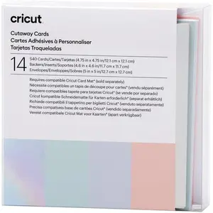 Cricut Cut-Away Cards Pastel S40 12,1cm x 12,1cm 14-pack (P)