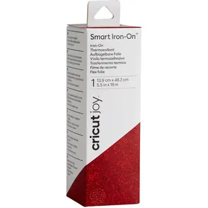 Cricut Aufbügelfolie Joy 13.9 cm x 48.2 cm Glitzer Rot günstig