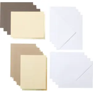 Cricut Cut-Away Cards Neutrals A2 (10,8 cm x 14 cm) 8er-Pack