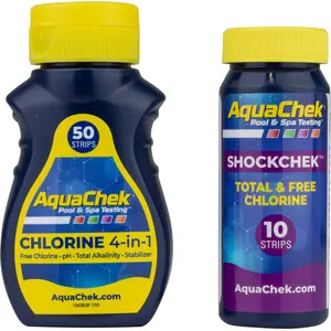 AquaChek Wasserteststreifen ShockChek Set pH Chlor Alkalität Stabilisa... günstig