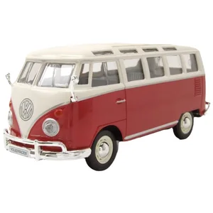 Maisto® Modellauto VW Bus T1 Samba 1962 rot weiß, Maßstab 1:24