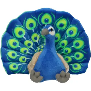 Wild Republic kuscheliger Pfau - 30 cm - Plusch - grun/blau - Vogel