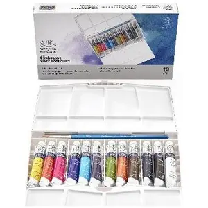 Winsor & Newton, Künstlerfarbe + Bastelfarbe, Cotman watercolour Tube Painting box Plus (8 ml)
