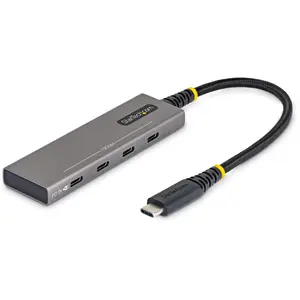 StarTech.com 4-Port USB-C Hub, 10Gbps, 100W Power Delivery, 4x USB-C P...