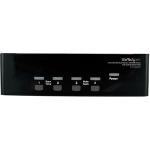 StarTech.com 4 Port DVI KVM USB Switch - 4-fach DVI Umschalter mit USB...