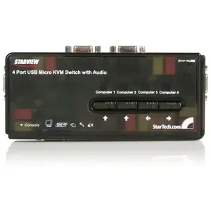 Startech 4-port-usb-kvm-switch Mit Audio Und Kabeln