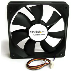 StarTech 120X25MM PWM COMPUTER CASE FAN (120 mm, 1x), PC Lüfter, Schwarz