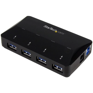 StarTech.com 4 Port USB 3.0 Hub plus dedizierter Ladeanschluss - 5Gbps...