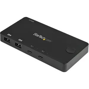 StarTech.com StarTech .com 2 Port USB C KVM Switch, KVM Switch, Schwarz