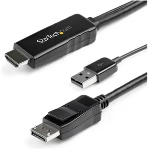 StarTech.com StarTech .com 3m HDMI to DisplayPort Adapter Cable with USB Power (3 m), Videokabel, Schwarz günstig