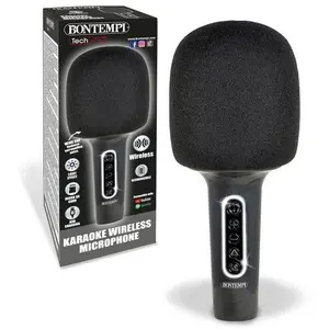 Bontempi Karaoke kabelloses Mikrofon mit Lautsprecher und Stimmverzerr...