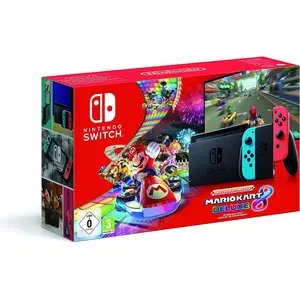 Nintendo Switch Neon-Rot/Neon-Blau (2019 Edition) Mario Kart 8 Deluxe ... günstig