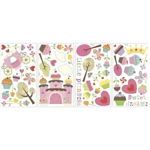 THEDECOFACTORY Roommates, Wandtattoo, RM - Happi Cupcakes Land (45.70 x 25.40 cm) günstig