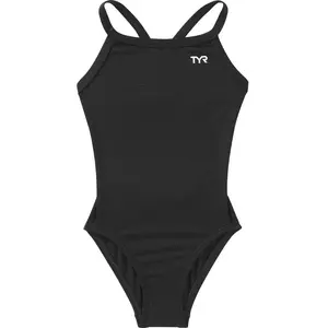 Badeanzug, Mädchen TYR Solid Diamondfit Noir 7/8 Jahre alt günstig