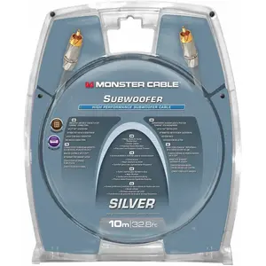 Hochleistungs-Rca-Kabel Monster Subwoofer Grau 10 m günstig