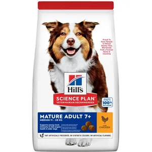 Hill's Science Plan Medium Mature Adult 7+ Hundefutter mit Huhn 14 kg