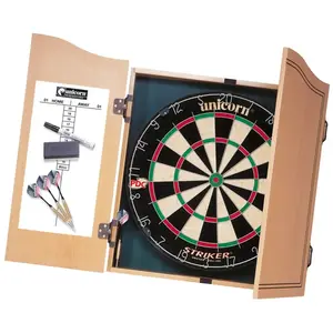 Zielscheibe mit 2 Dartsets Unicorn Striker Home Dart Center TU günstig