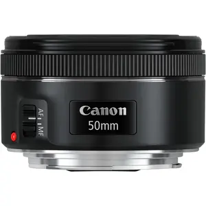 Canon EF 50mm f/1.8 STM (Canon EF, Vollformat), Objektiv, Schwarz
