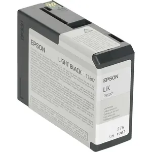 Epson Original T5807 Druckerpatrone schwarz hell 80ml (C13T580700)