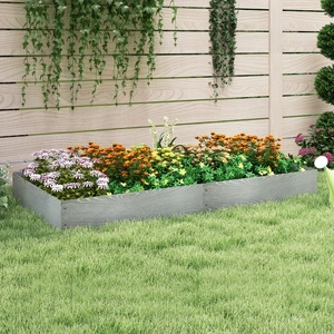 Costway 6-teilige Rasenkante Verzinkt Metall 6 M lang Beeteinfassung DIY Hochbeet Gartenbeet 110 x 20 cm günstig