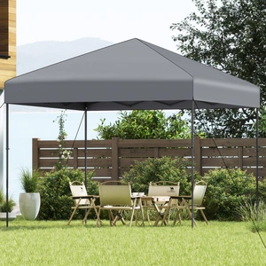 Costway 3x3 m Pop up Pavillon mit Tragetasche & UV50+ Höhenverstellbarer Faltpavillon Grau günstig