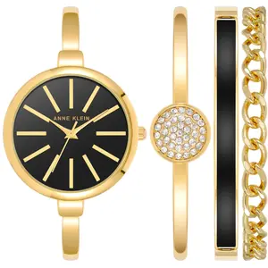 ANNE KLEIN Damen-Armbanduhr Armband GOLDFARBENES Edelstahl Quarz AK/1470GBST günstig