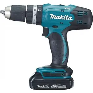 Makita DHP453SFE, Handbohrmaschine, Ohne Schlüssel, Schwarz, Blau, 1,3...