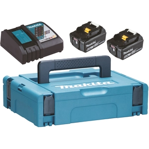 Makita 198116-4, Batterie- & Ladegerät-Set, 6 Ah, 18 V, Makita, 2 Stüc...