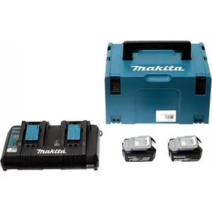 Makita Power Source Kit 18 V mit 2x BL 1850 B Akku 5,0 Ah Akkupacks günstig