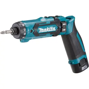 Makita DF012DSE, Schwarz, Blau, 650, 200, 5 mm, 6 mm, 3,6 Nm, 5,6 Nm günstig
