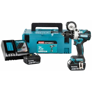Makita DHP486RTJ, Handbohrmaschine, Bürstenlos, Schwarz, Blau, 1,3 cm,...